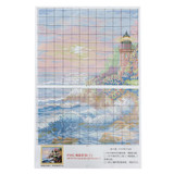 KiWarm New Seascape Pattern DIY Cross Stitch Craft Kit Embroidery Painting For Home Decor Handmade Art Crafts DIY Gifts 44X36cm