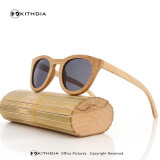 KITHDIA TOP Black Wooden Sunglasses Handmade Natural Skateboard Wooden Sunglasses Men Women Wooden polarized sunglasses