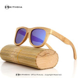 KITHDIA New Fashion Products Men Women Glass Polarized Bamboo Sunglasses Retro Vintage Wood Lens Wooden Frame Handmade