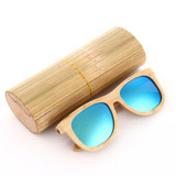 KITHDIA New Fashion Products Men Women Glass Polarized Bamboo Sunglasses Retro Vintage Wood Lens Wooden Frame Handmade