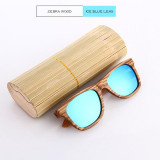 KITHDIA Natural Wooden Sunglasses Bamboo Brand Sun Glasses Vintage Wood Case Beach Polarized Sunglasses for Driving gafas de sol