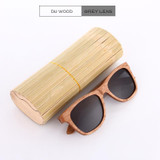 KITHDIA Natural Wooden Sunglasses Bamboo Brand Sun Glasses Vintage Wood Case Beach Polarized Sunglasses for Driving gafas de sol