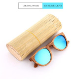 KITHDIA Natural Wooden Sunglasses Bamboo Brand Sun Glasses Vintage Wood Case Beach Polarized Sunglasses for Driving gafas de sol