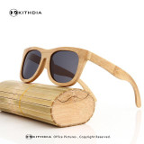 KITHDIA Men Brand Sunglasses Fashion Wood Sunglasses Polarized Summer Eyewear Handmade bamboo Sunglasses for Friends
