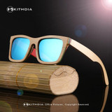 KITHDIA High quality Quality Bamboo Vintage Sunglasses polarized Wooden Sunglasses Men Square Sunglasses Glasses Oculos de sol