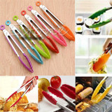 Kitchen Tool Set Silicone Kitchen Cooking Salad Serving BBQ Tongs Stainless Steel Handle Utensil random color Kitchen Tool Set Silicone Kitchen Cooking Salad Serving BBQ Tongs Stainless Steel Handle Utensil random color