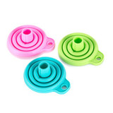Kitchen Tool DIY Food-Grade Folding Silicone Funnel Household Liquid Dispensing Mini Funnel Random Color
