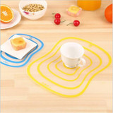 Kitchen Plastic Chopping Block Meat Vegetable Fruit Cutting Board Frosted Transparent Bendable Classified Antibacterial Non-slip
