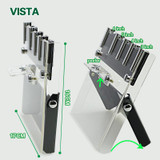 Kitchen knives Ceramic Knives Cook Set 3" Paring 4" Utility 5" Slicing 6" chef Knife+Holder+Peeler Sharp Black Blade