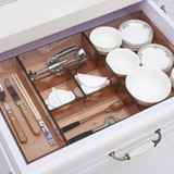 Kitchen Cutlery tray Wardrobe Drawer Storage Boxe Set Tableware Stationery Holder Box Home Office Organizer DIY Combine