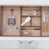 Kitchen Cutlery tray Wardrobe Drawer Storage Boxe Set Tableware Stationery Holder Box Home Office Organizer DIY Combine