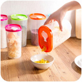 Kitchen compact environmentally sealed cans storage box, whole grains crisper food storage tank 1.25L