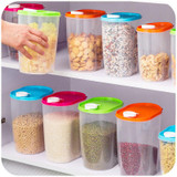 Kitchen compact environmentally sealed cans storage box, whole grains crisper food storage tank 1.25L