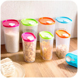 Kitchen compact environmentally sealed cans storage box, whole grains crisper food storage tank 1.25L
