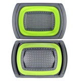 Kitchen Collapsible Silicone Colander Strainer Expands to 24" Over the Sink Basket Cooking Water Drainage
