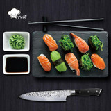 Kitchen Chef Knife 8 inch Sushi Knives Kitchen 7Cr17 440c High Carbon Stainless Steel Blade Japanese Santoku Knife Pakka Wood