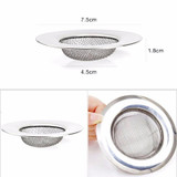 Kitchen Bathroom Stainless Steel Sink Waste Strainer Basin Filter Basin Plug Hole Filter Hair Trap Bathroom Drain Hole