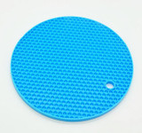 Kitchen Accessories 18cm Round Silicone Non-slip Heat Resistant Mat Coaster Cushion Placemat Pot Holder