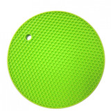 Kitchen Accessories 18cm Round Silicone Non-slip Heat Resistant Mat Coaster Cushion Placemat Pot Holder