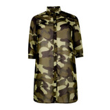 Kissmilk Plus Size Fashion Women Clothing Basic Streetwear Camouflage Dress Three Quarter Sleeve Big Size Dress 3XL 4XL 5XL 6XL