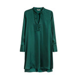 Kissmilk Big Size New Fashion Women Clothing Casual Basic Dress V-Neck Long Sleeve Shirt Dress Plus Size Dress 4XL 5XL 6XL 7XL