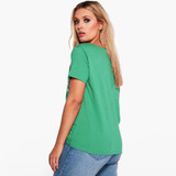 Kissmilk 2018 Plus Size Women Clothing Casual Pretty Embroidery T-shirt Brief V-neck Women Tops Big Size 3XL 4XL 5XL 6XL