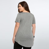 Kissmilk 2018 Big Size Women Casual Solid Gray Red Lips Sequin T-shirt Big large Size O-Neck Slim Plus Size T-shirt 4XL 5XL 6XL