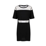Kissmilk 2018 Big Size Fashion Women Clothing Casual Solid Mesh Patchwork Summer Dress Loose O-Neck Plus Size Dress 4XL 5XL 6XL
