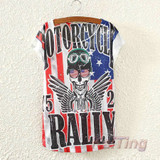 KaiTingu 2017 New Design Fashion Vintage Spring Summer T Shirt Women Tops Tshirt Animal Princess Print T-shirt Woman Clothes