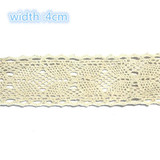 2 yards/Lot Cotton Lace Trim Clothing Decorative Ribbon Home Handmade Patchwork DIY Sewing Wedding Crafts Accessory