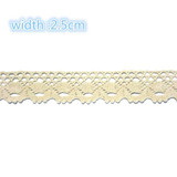 2 yards/Lot Cotton Lace Trim Clothing Decorative Ribbon Home Handmade Patchwork DIY Sewing Wedding Crafts Accessory