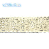 2 yards/Lot Cotton Lace Trim Clothing Decorative Ribbon Home Handmade Patchwork DIY Sewing Wedding Crafts Accessory