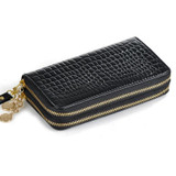 2 Zippers Brand Long Design Casual Female Purses Fashion Women Wallets Good Quality Patent Leather Wallets Ladies Purses sc0065K