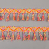 2 Yard/Lot Pom Pom Tassel 45mm Pompoms Trim Ball Fringe Ribbon Apparel Lace Fabric Cord DIY Sewing Accessory