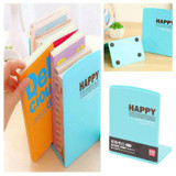 2 x Book Ends Shelf Bookends Durable Heavy Duty Plastic Book End Shelf Bookend Holder Office School Supply Student Stationery