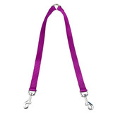 2 Way Pet Dog Nylon Coupler Leash No-Tangle Walking Double Lead Leashes For Two Small Dogs Black Red Blue Purple Colors