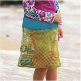 2 Size Children sand away beach mesh bag applied enduring kids beach indoor toy clothes towel plaything bag baby toy collection