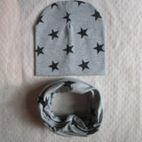 2 Piece/ Set Hat Scarf Gloves Baby Winter Cap Star Beanie Warm Hats for Children Neck Warmer Photography Props