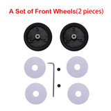 2 Pieces BBZ Pram Yoyo Baby Strollers Front Wheels Pushchair Back Rubber Wheel Kids Yoya Pram Stroller Accessories for Carriage