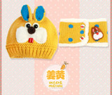 2 piece/ set hat and scarf set baby winter cap rabbit knit beanie bonnet warm hats for children neck warmer photography props