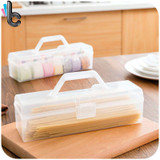2 Pcs/set Portable Pasta Box Noodle Crisper Fresh Box Chopsticks Storage Box Kitchen Storage Home Supplies