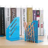 2 pcs/pair Fashion house shape Bookshelf Metal Bookend Desk Holder Stand for Books Organizer Gift Stationery Support Holder