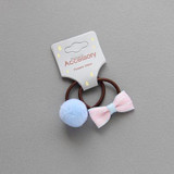 2 PCS New Bowknot Ball Princess Headwear Kids Elastic Hair Bands Baby Headdress Children Hair Ropes Girls Hair Accessories