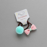 2 PCS New Bowknot Ball Princess Headwear Kids Elastic Hair Bands Baby Headdress Children Hair Ropes Girls Hair Accessories