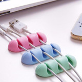 2 Pcs Headphone Headset Wire Wrap Cord Winder Organizer Cable Collector Silica Data Line Fixed Storage Folder