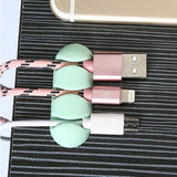 2 Pcs Headphone Headset Wire Wrap Cord Winder Organizer Cable Collector Silica Data Line Fixed Storage Folder