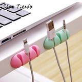 2 Pcs Headphone Headset Wire Wrap Cord Winder Organizer Cable Collector Silica Data Line Fixed Storage Folder