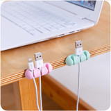 2 Pcs Headphone Headset Wire Wrap Cord Winder Organizer Cable Collector Silica Data Line Fixed Storage Folder