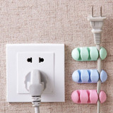 2 Pcs Headphone Headset Wire Wrap Cord Winder Organizer Cable Collector Silica Data Line Fixed Storage Folder