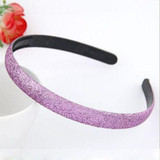 2 pcs Fashion Women Lady Girls Glitter Headbands Sparkling Hoop Hair Leather Plastic Hair Band Hair Accessories
